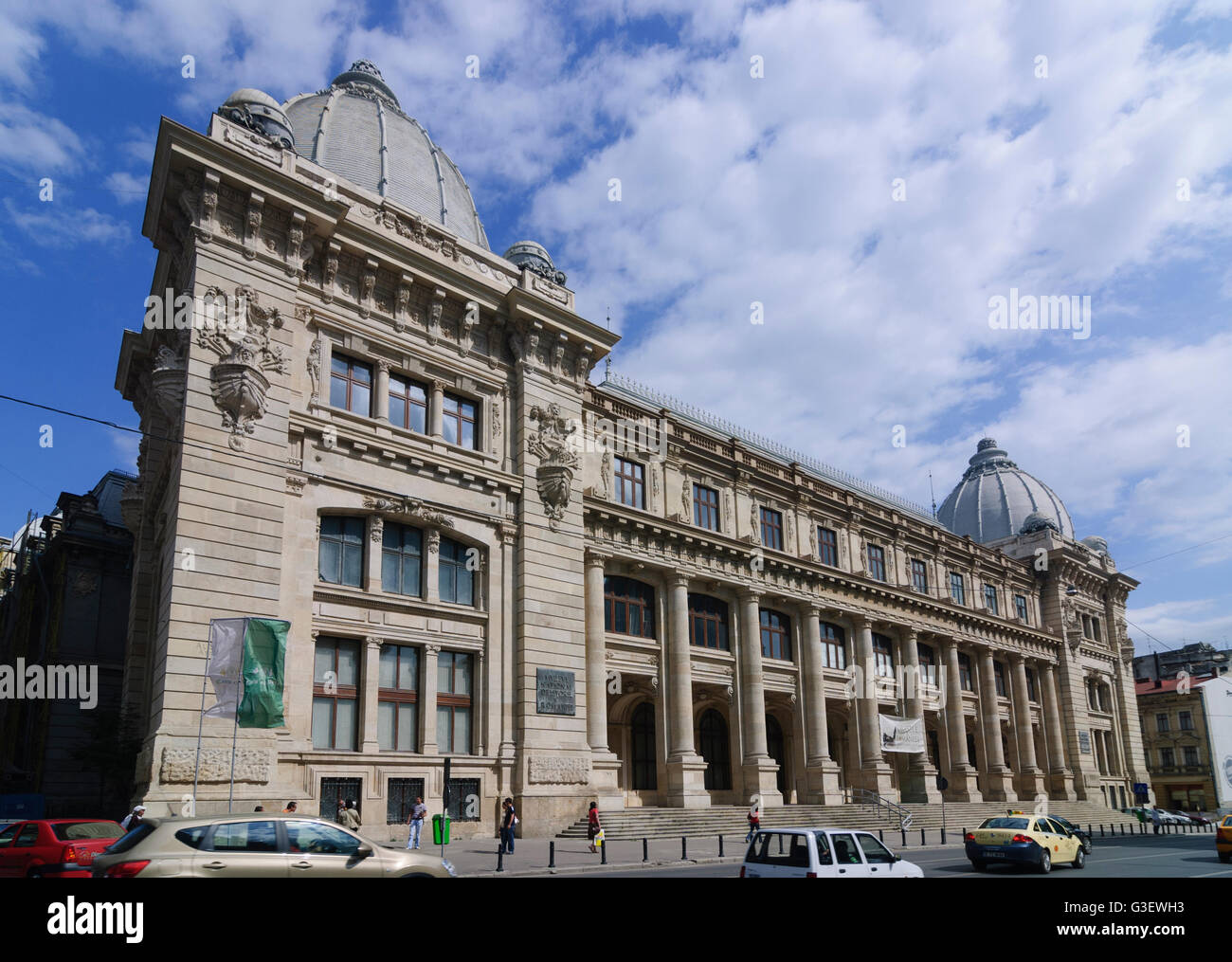 Museum of the country's history in Romania former Postpalast, Romania Bucharest Bucuresti Stock Photo
