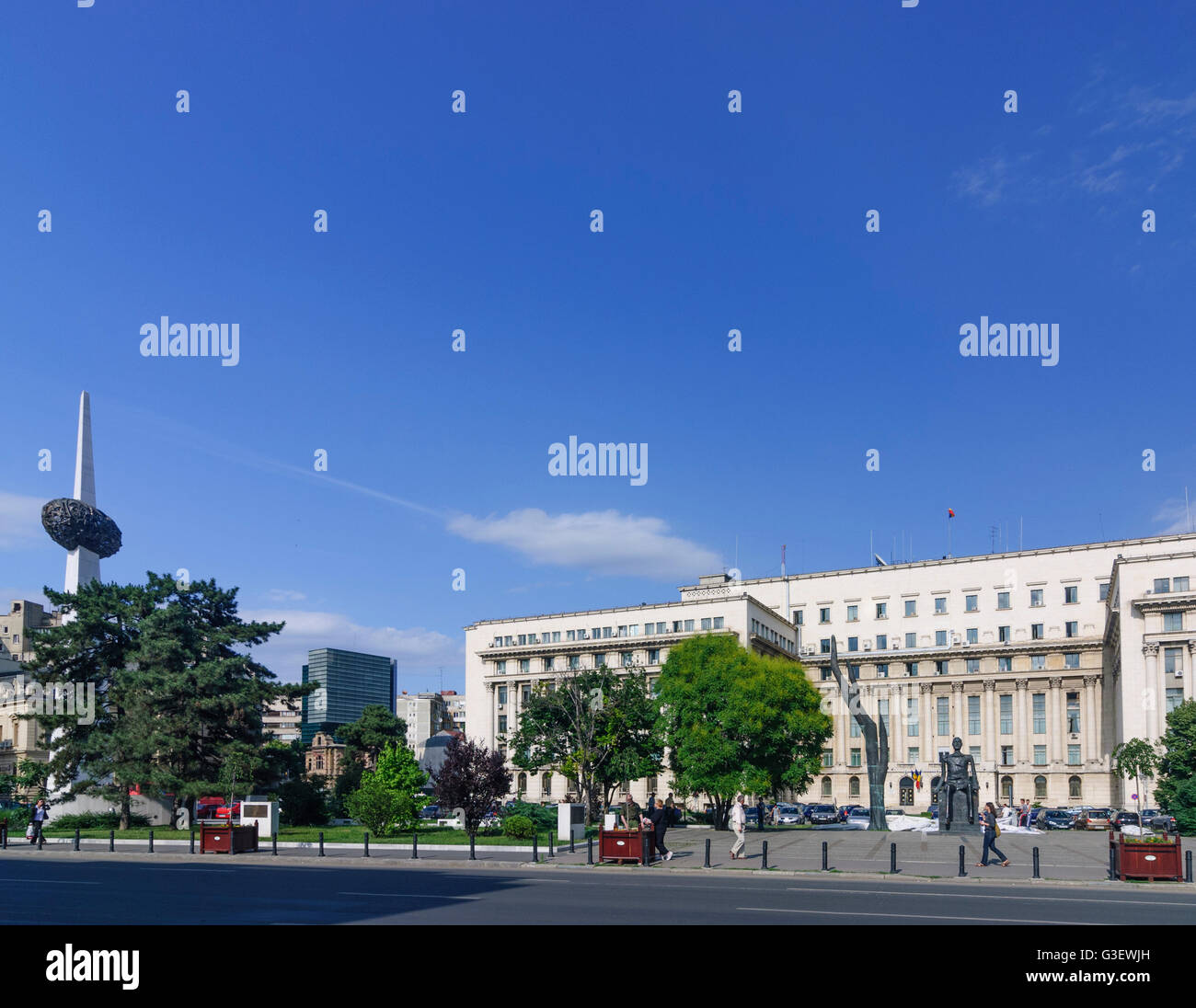 Senate , former Central Committee of the Communist Party, Romania Bucharest Bucuresti Stock Photo