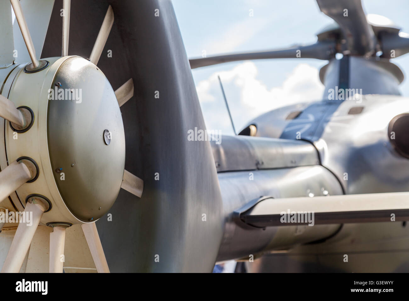 BERLIN / GERMANY - JUNE 3, 2016: airbus ec 135 helicopter from german army on airport schoenefeld, berlin / germany at june 3, 2 Stock Photo