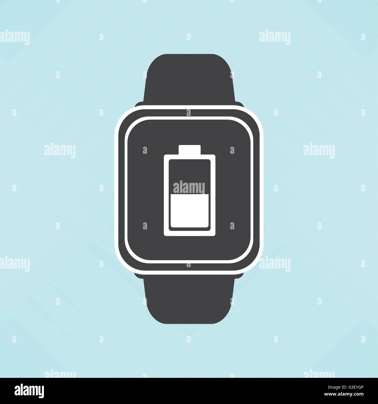Wearable technology design. Gadget icon. Flat illustration, vector ...