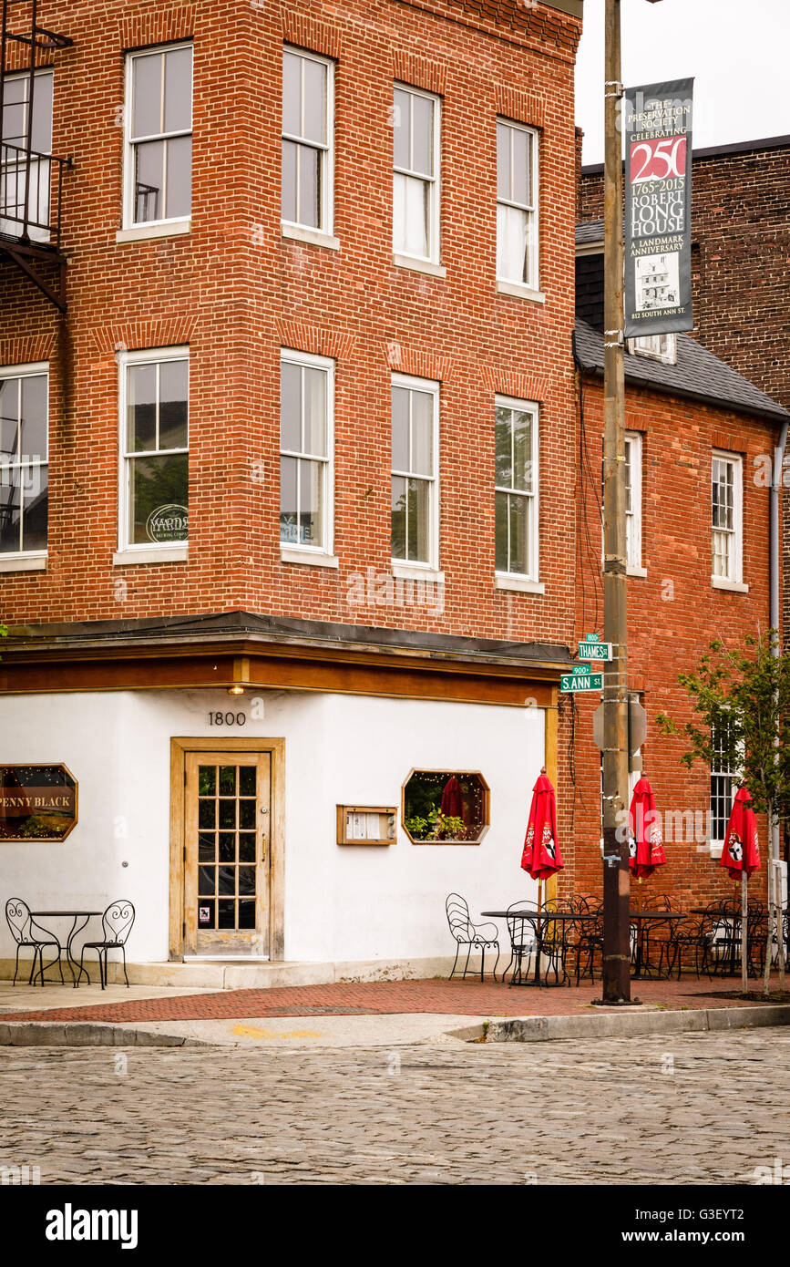 Penny Black, Thames Street, Fells Point, Baltimore, MD Stock Photo Alamy