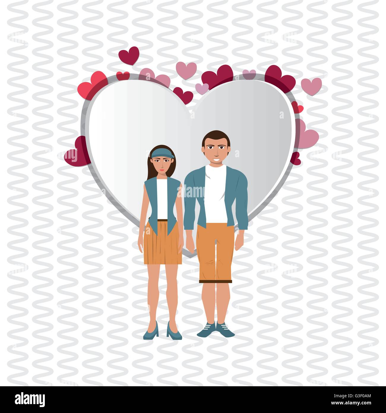 Love design. Romantic icon. Colorfull illustration, vector graph Stock ...