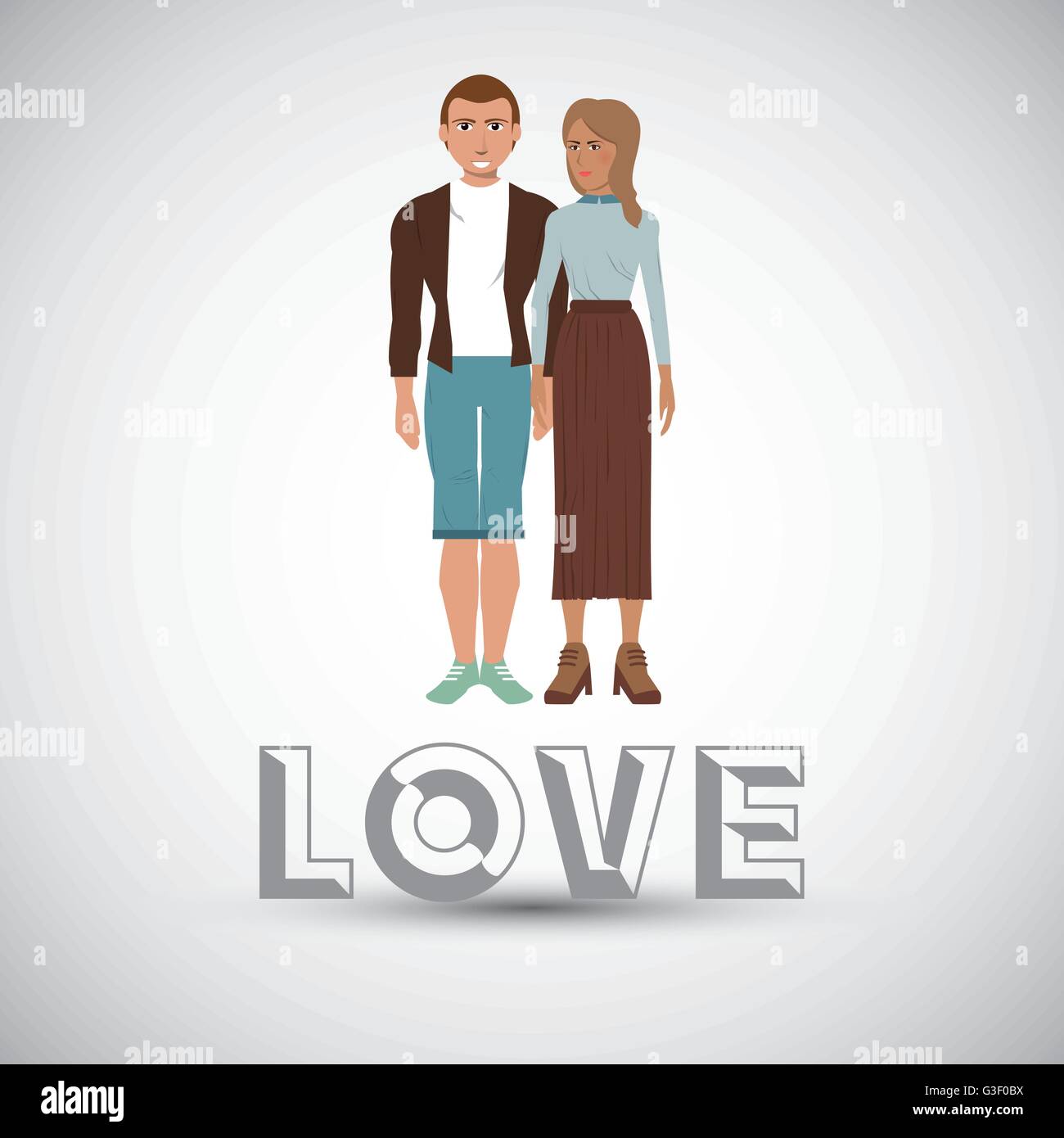 Love design. Romantic icon. Colorfull illustration, vector graph Stock ...