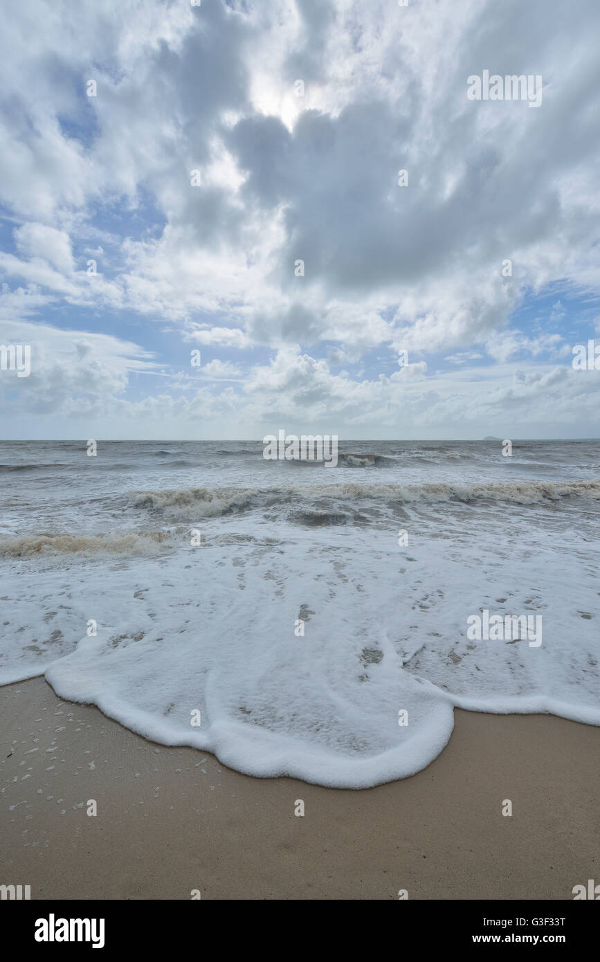 Beach with Rough Sea and Clouds, Newell Beach, Newell, Queensland