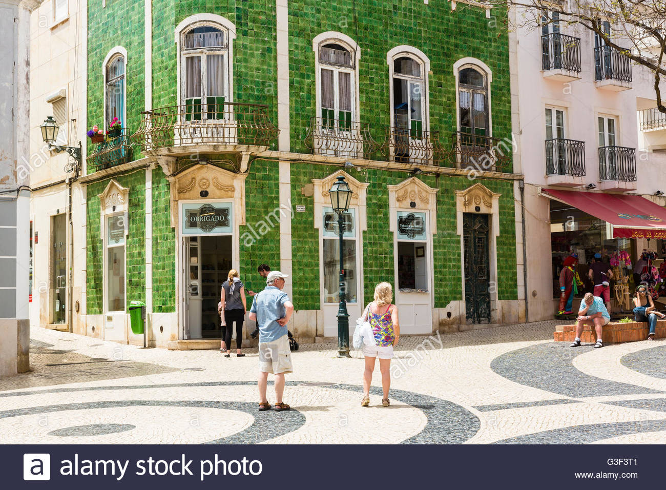 Shopping In Lagos Portugal In High Resolution Stock Photography and