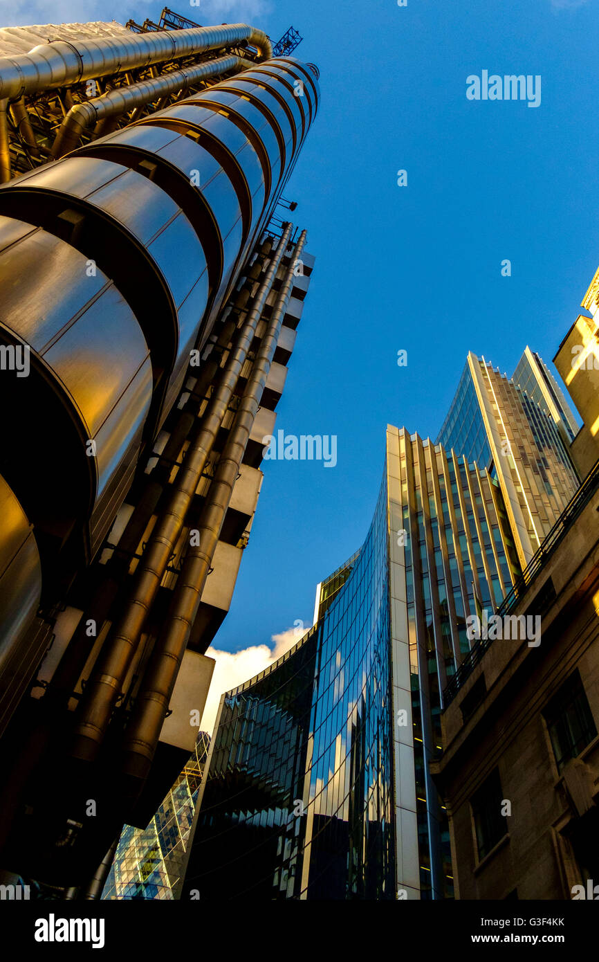 The Lloyd's Building in the London city centre Stock Photo