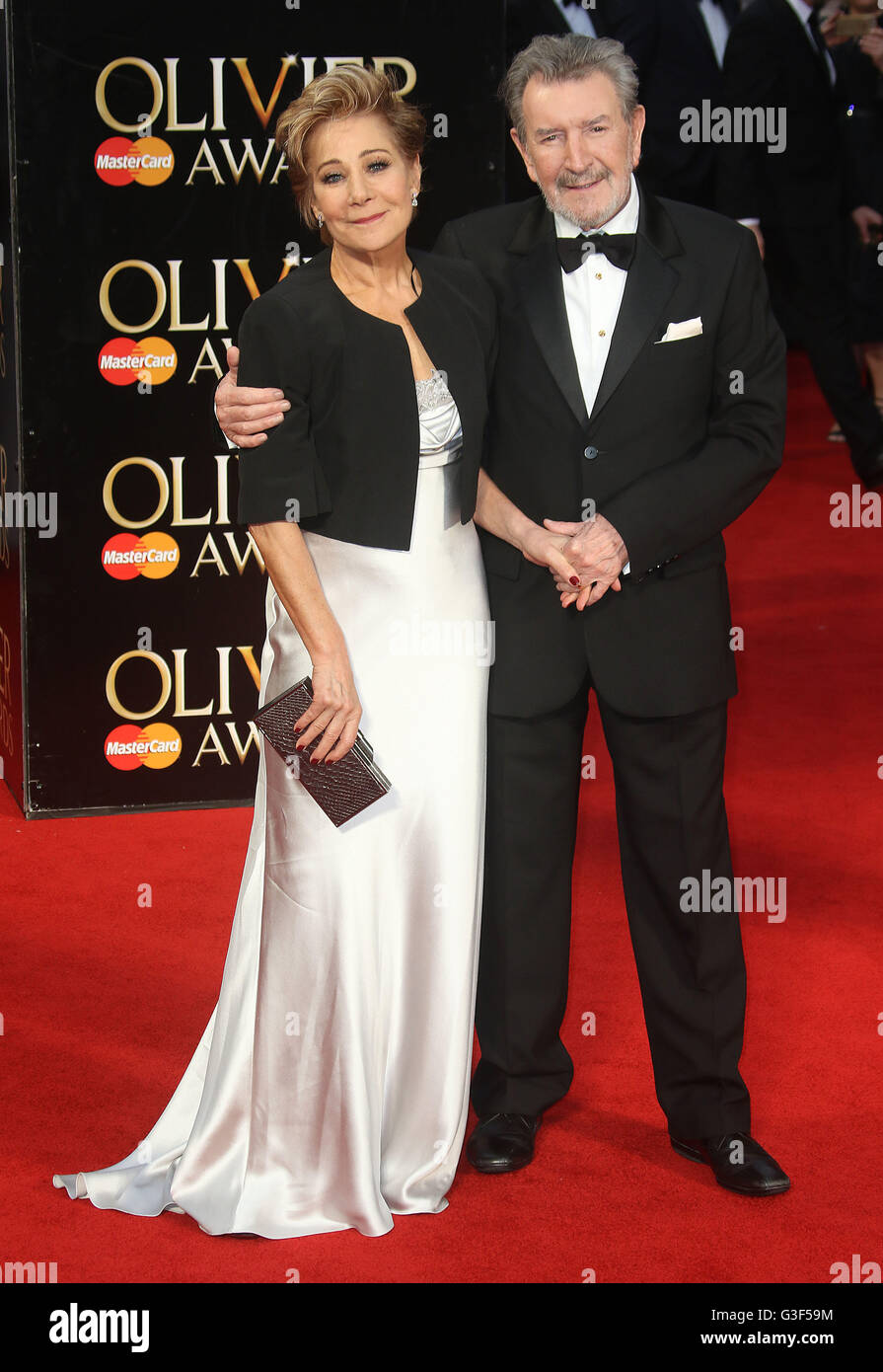 April 3, 2016 - Zoe Wanamaker and Gawn Grainger attending The Olivier Awards 2016 at Royal Opera House, Covent Garden in London, Stock Photo
