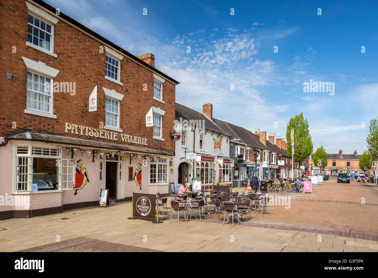 Henley Street at Stratford-upon-Avon, Warwickshire, England, United Kingdom, Europe. Stock Photo