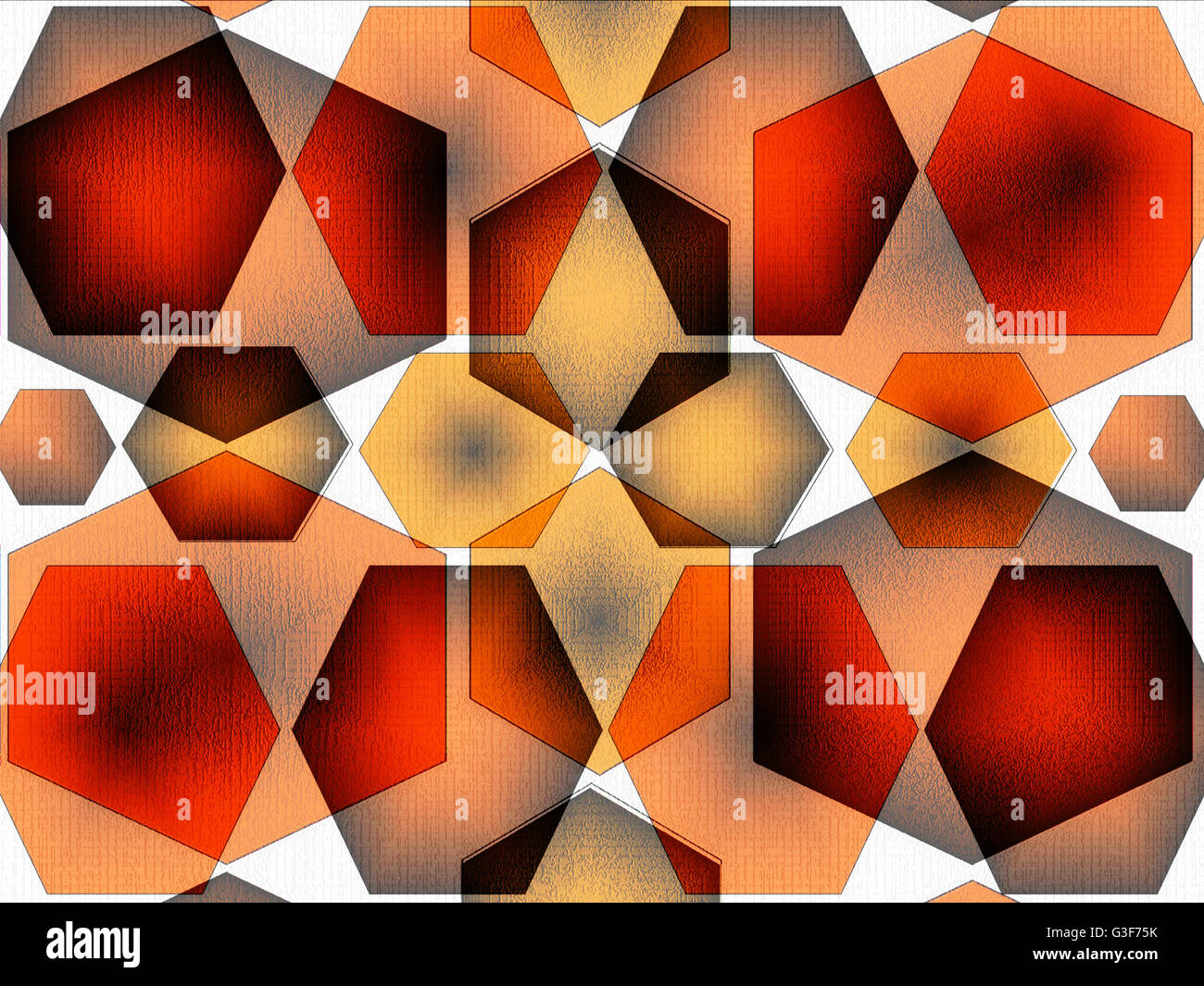 Stunning  unique  colorful   modern  geometric abstract design superimposed  with   rectangular motifs on a  plain background ideal for wallpapers  . Stock Photo