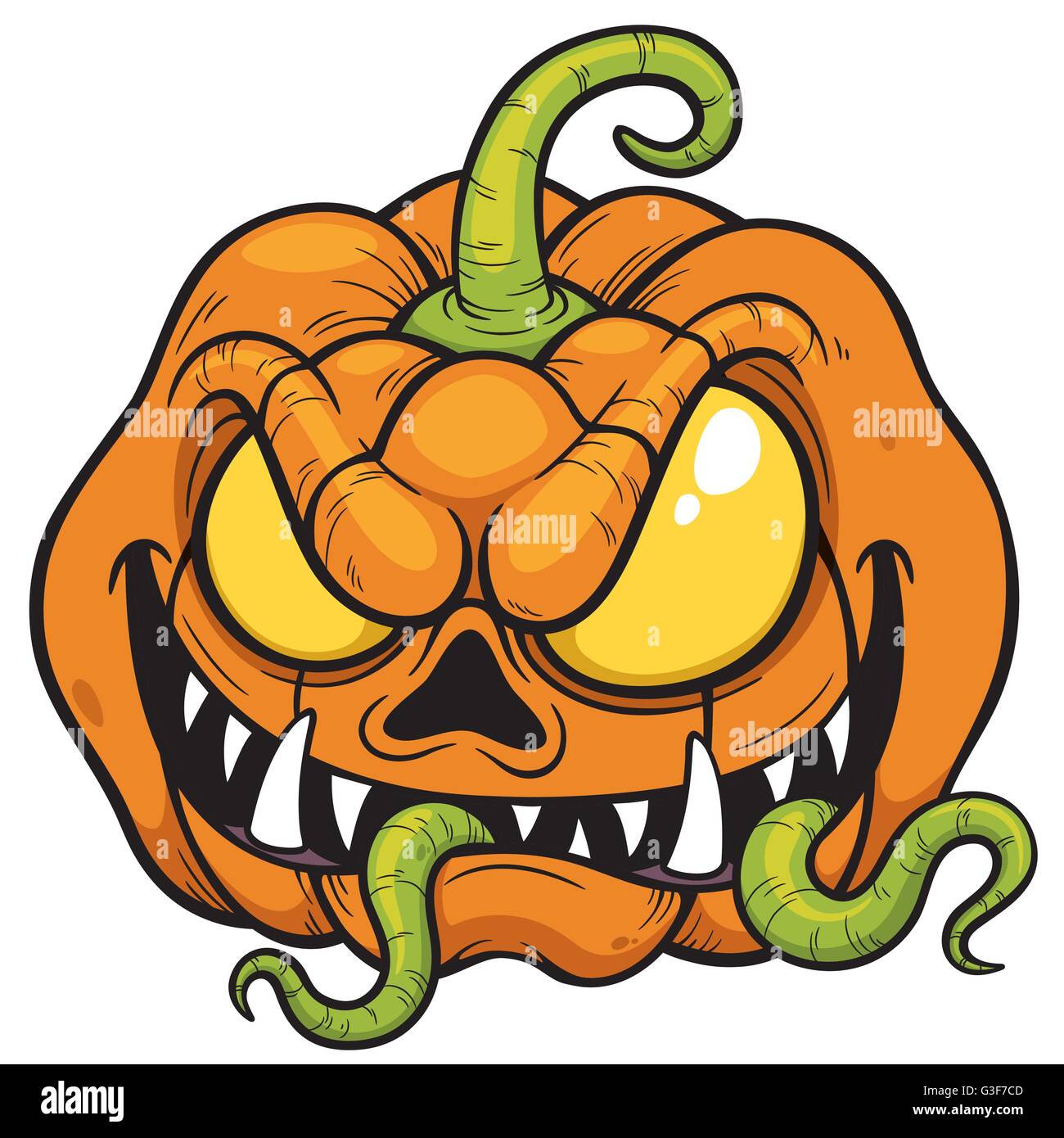 Vector illustration of Halloween pumpkin Stock Vector Image & Art - Alamy