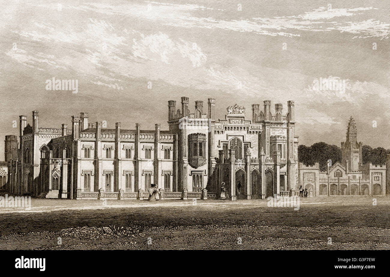 Abercairney Abbey, Perthshire, Scotland, 19th century Stock Photo - Alamy
