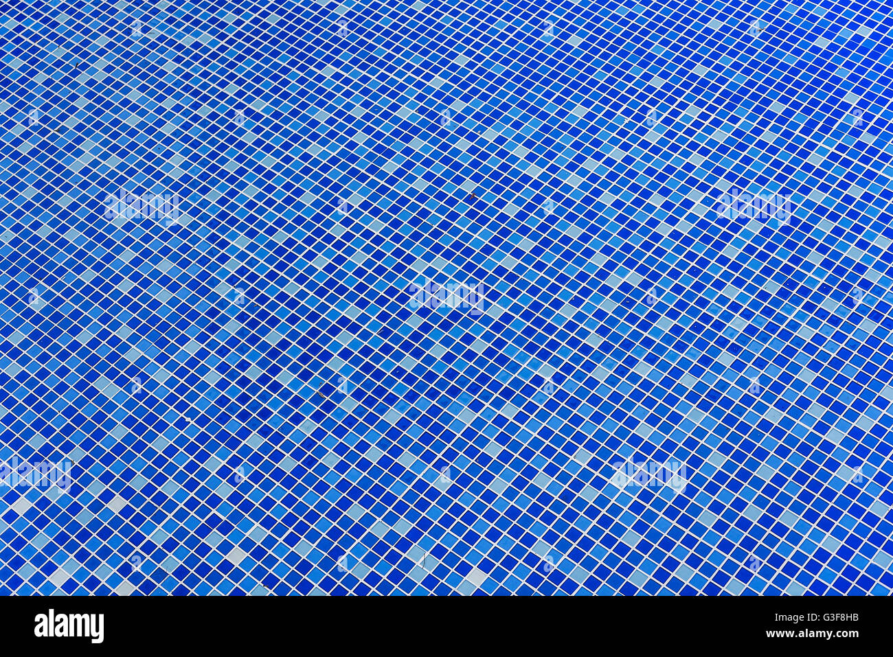 Blue pool mosaic background tiles without water Stock Photo - Alamy