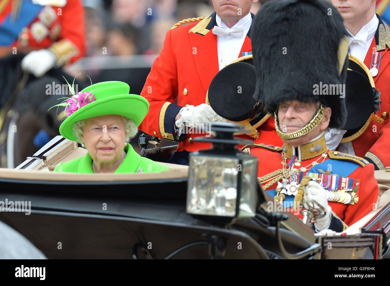 Queen elizabeth celebrates horse hires stock photography and images