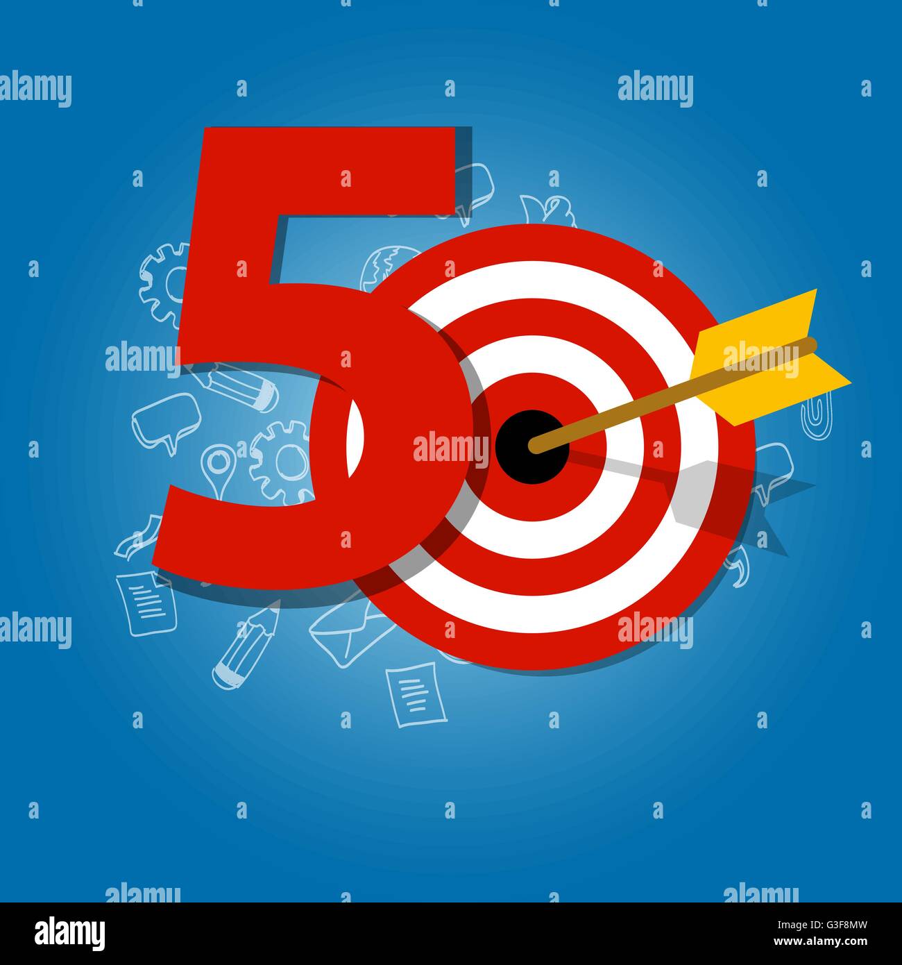 fifty years target in business calendar list of achievement Stock Vector  Image & Art - Alamy