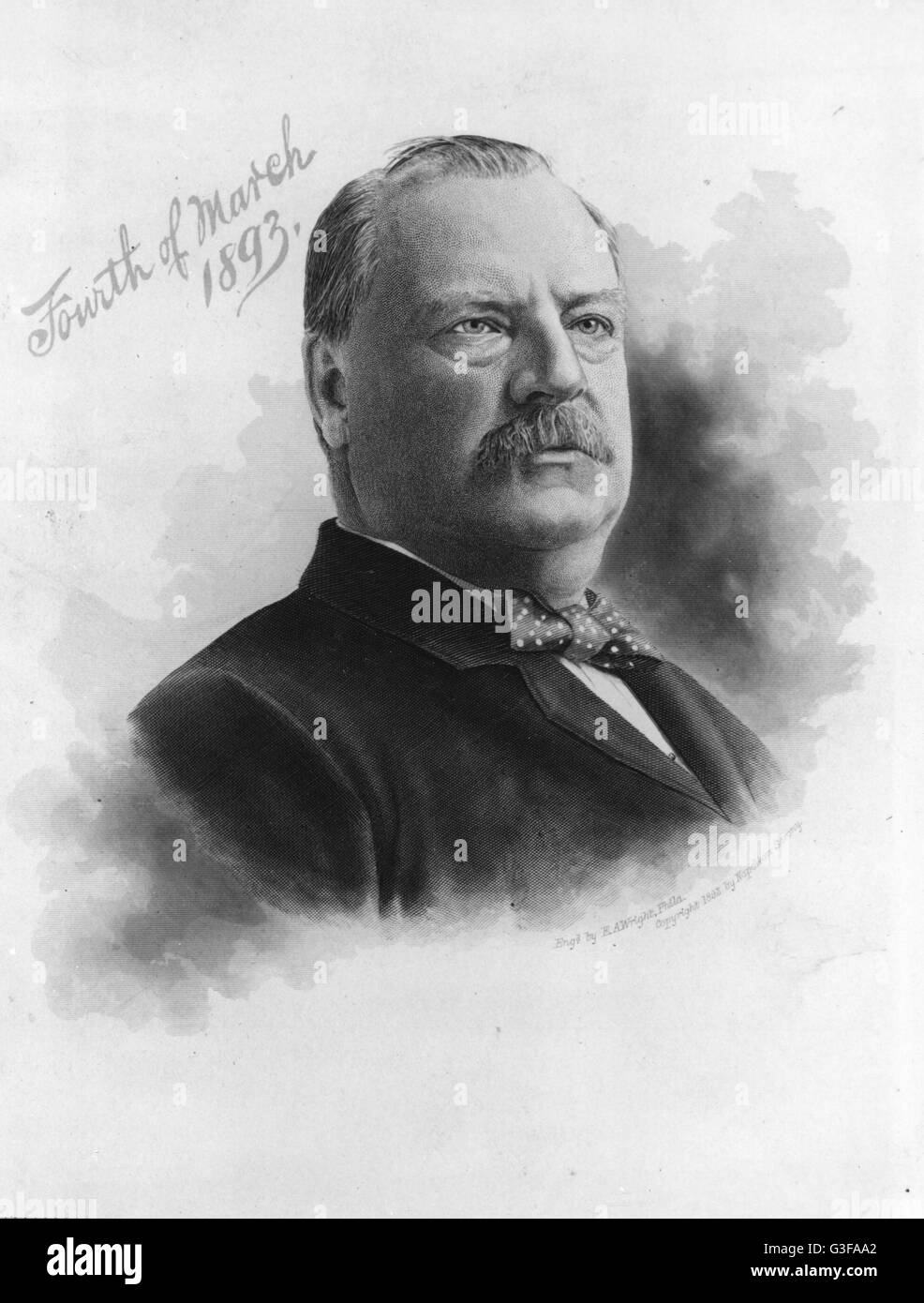 President Grover Cleveland (1837-1908), 22nd and 24th President of the United States Stock Photo