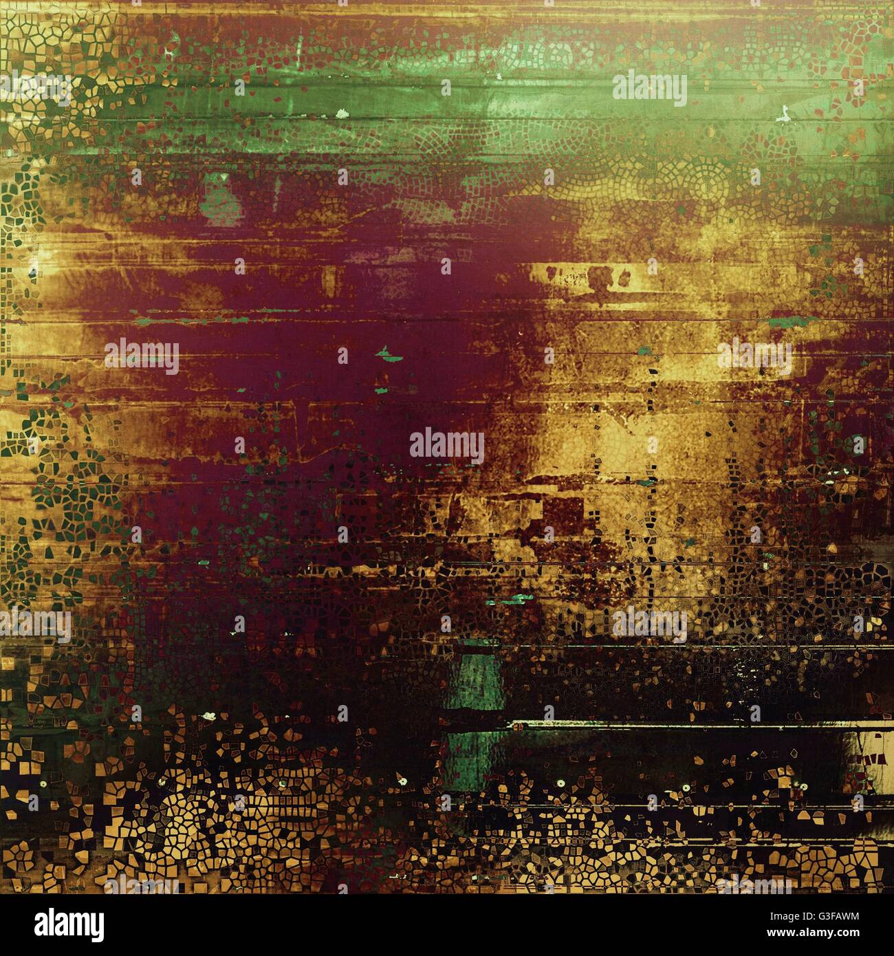 Background with dirty grunge texture, vintage style elements and ...