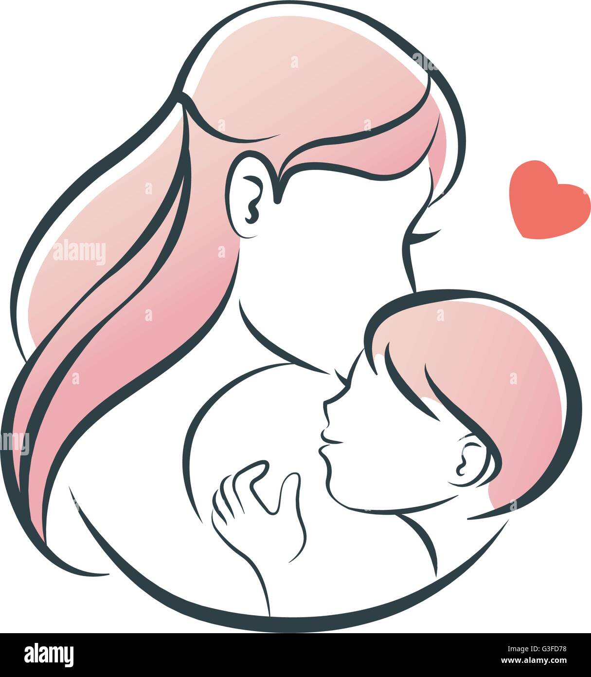 Рисунок Мамы С Младенцем