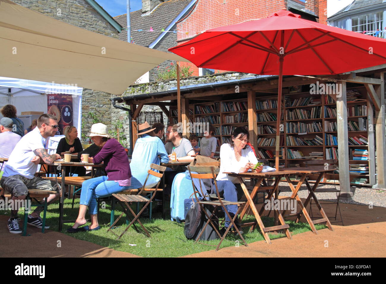 Castle Street Food Market, Hay Castle, HayonWye, Powys, Wales, Great