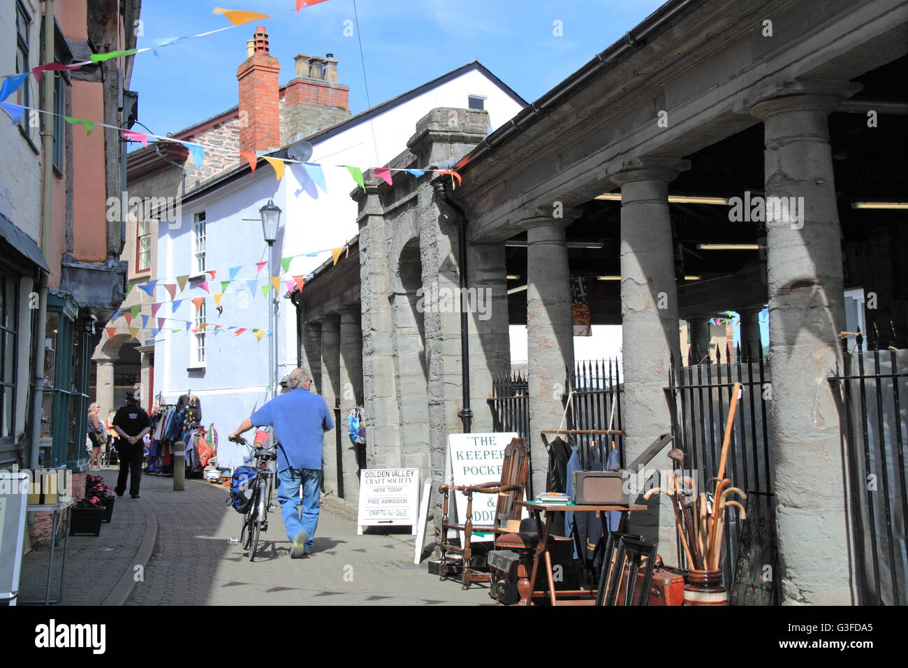 Butter Market, Market Street, HayonWye, Powys, Wales, Great Britain