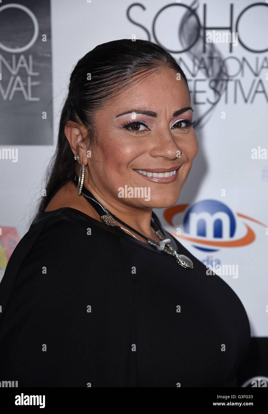 New York, NY, USA. 10th June, 2016. Lisa Velez, Lisa Lisa and Cult Jam at arrivals for SOHO International Film Festival - FRI, Village East Cinemas, New York, NY June 10, 2016. Credit:  Derek Storm/Everett Collection/Alamy Live News Stock Photo