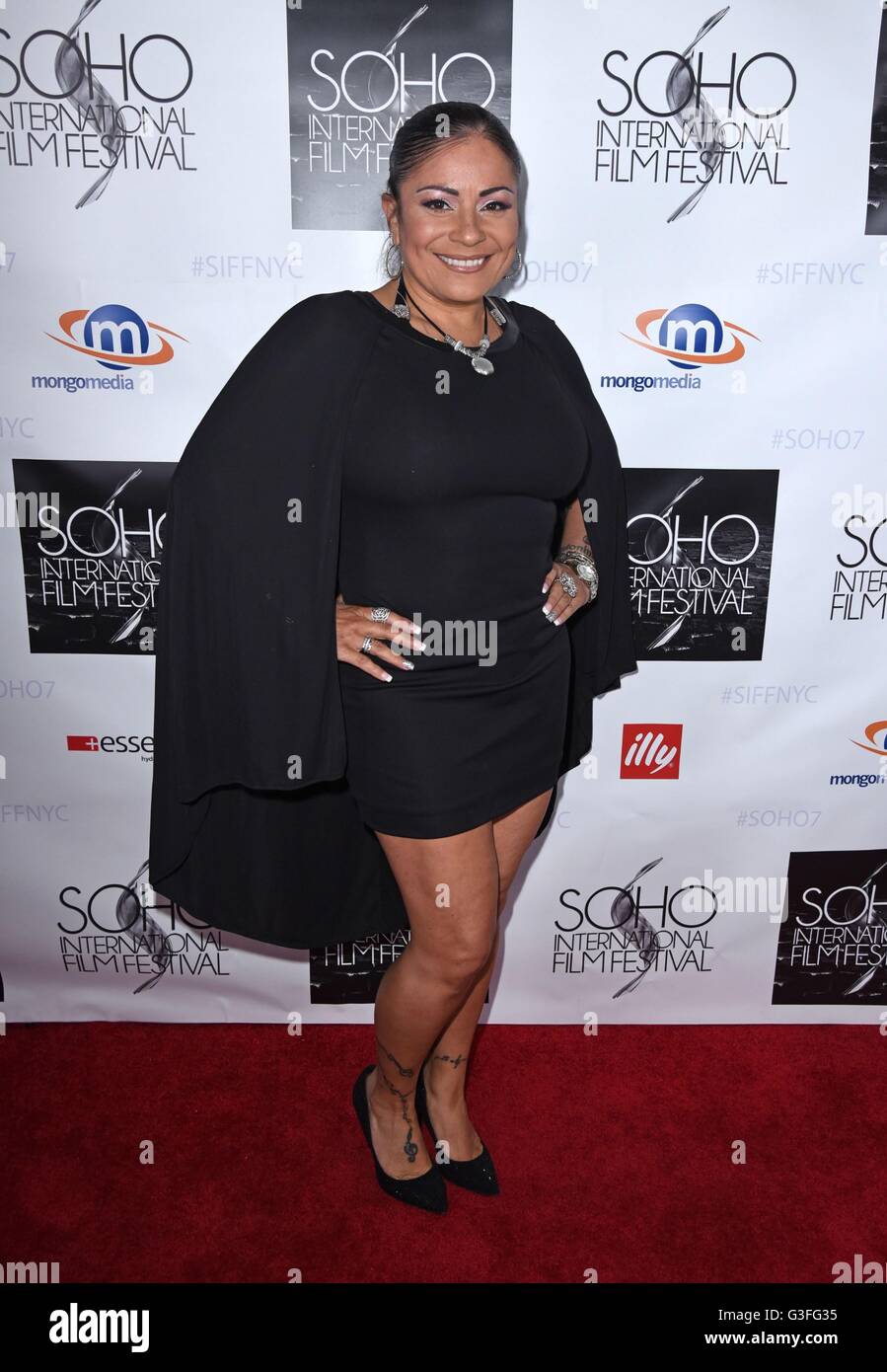 New York, NY, USA. 10th June, 2016. Lisa Velez, Lisa Lisa and Cult Jam at arrivals for SOHO International Film Festival - FRI, Village East Cinemas, New York, NY June 10, 2016. Credit:  Derek Storm/Everett Collection/Alamy Live News Stock Photo