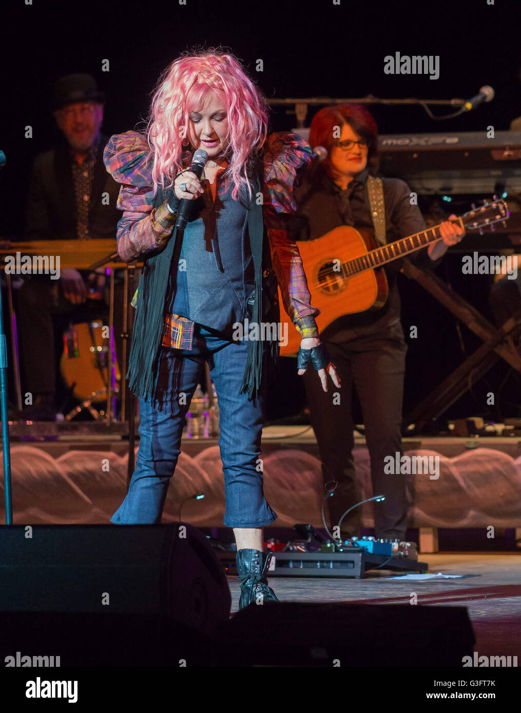 Detroit, MI, USA. 14th May, 2016. CYNDI LAUPER performs at The Michigan ...