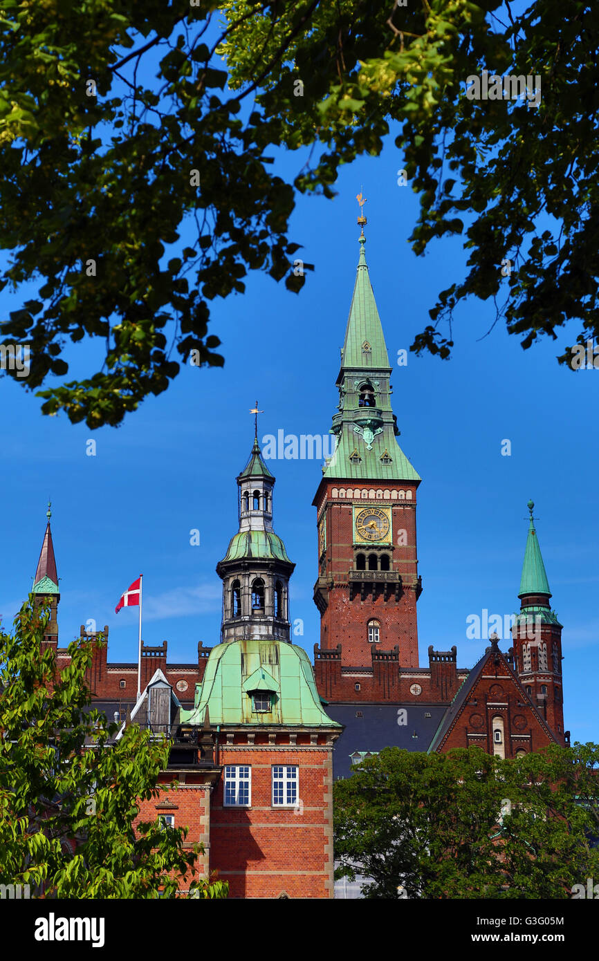 The Radhus or Town Hall in Radhuspladsen the Town Hall Square in ...