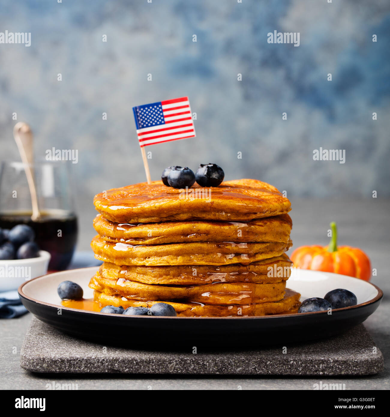 American pancakes flag hi-res stock photography and images - Alamy