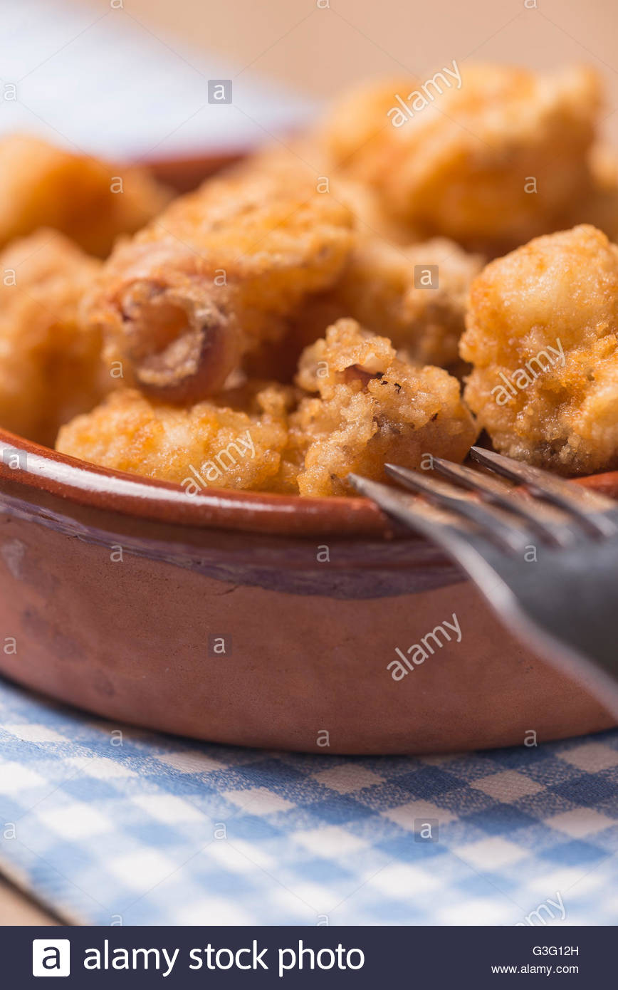 Deep Fried Octopus Rings Stock Photos & Deep Fried Octopus Rings Stock