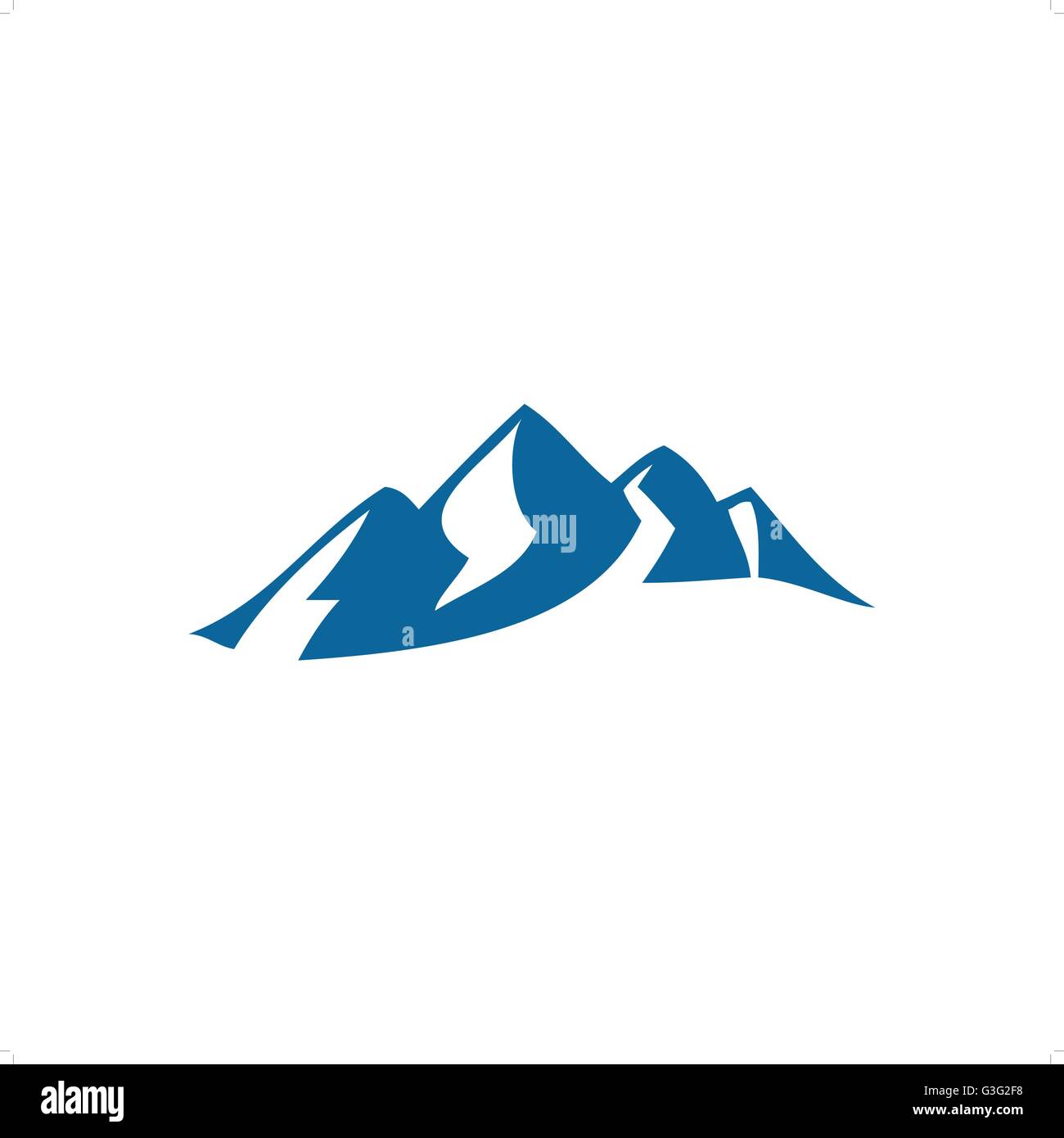 Схематичные горы для эмблемы