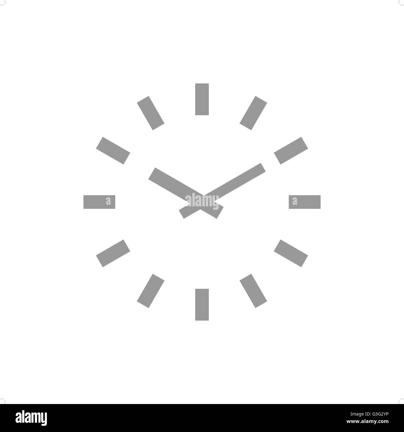 Simple watch icon vector illustration isolated on white background. Stock Vector
