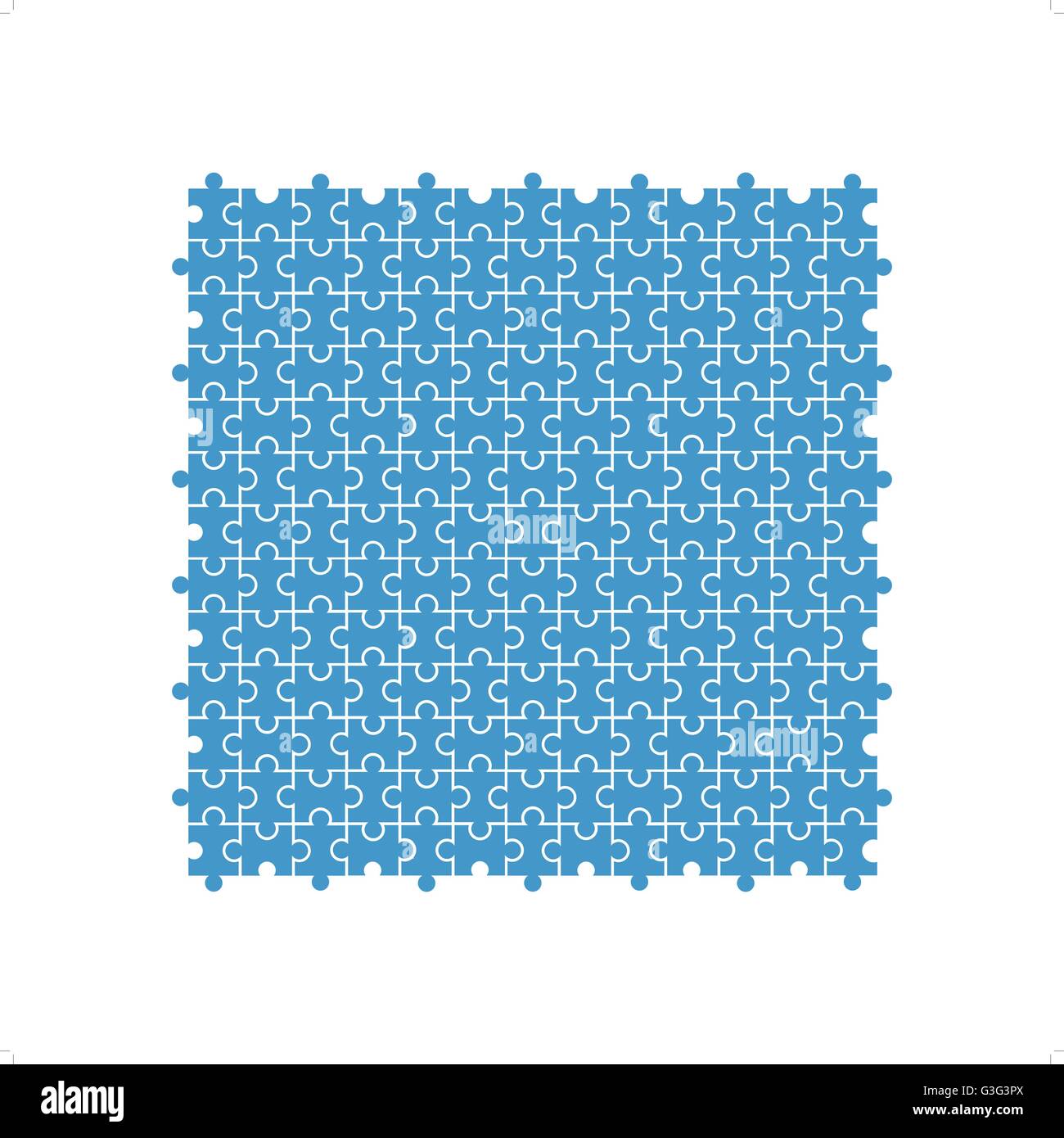 Blue puzzle background vector illustration isolated on white background ...