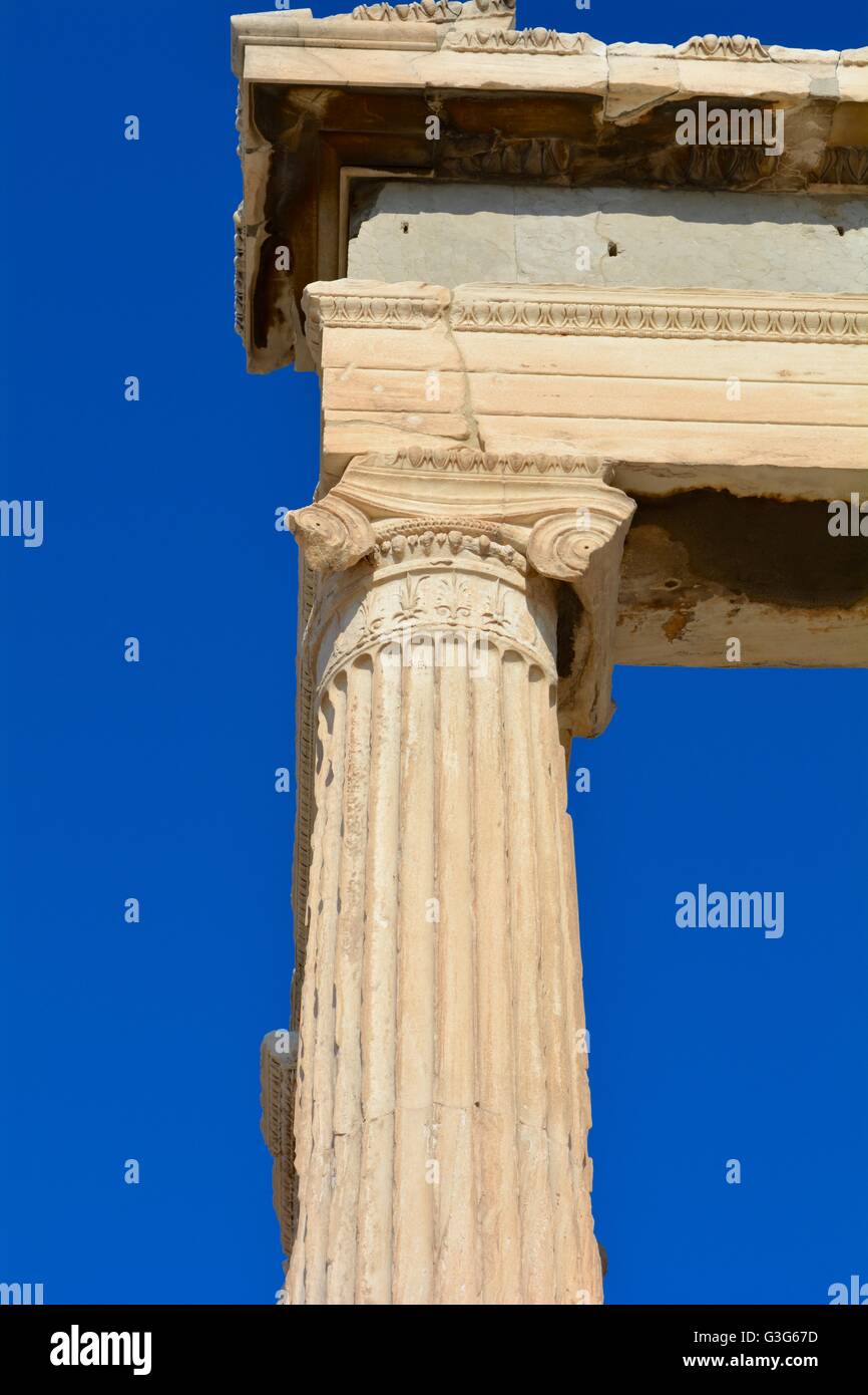 The Parthenon on the Acropolis in Athens Greece Stock Photo