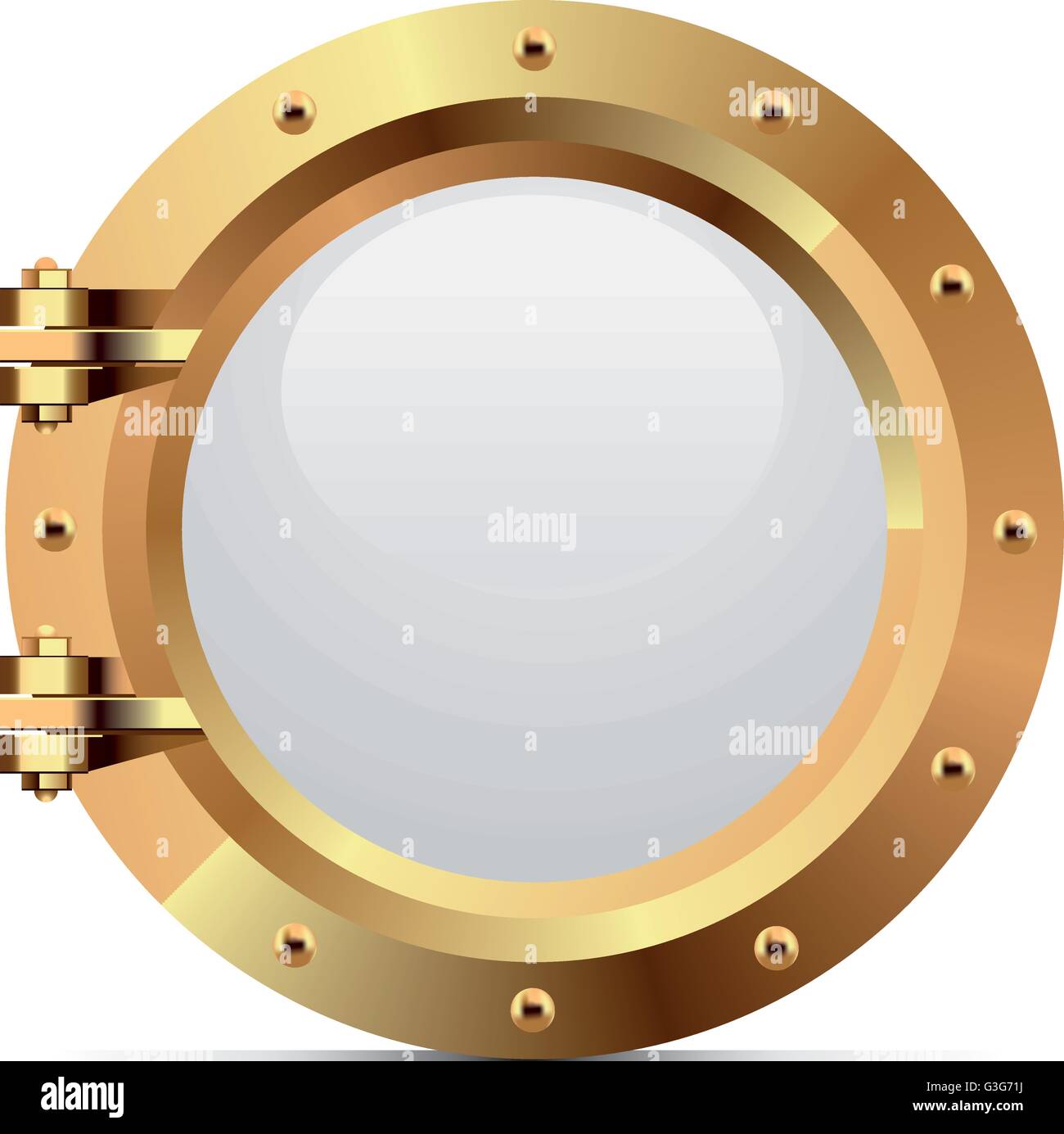 Ship metal porthole on white background Stock Vector Image & Art - Alamy