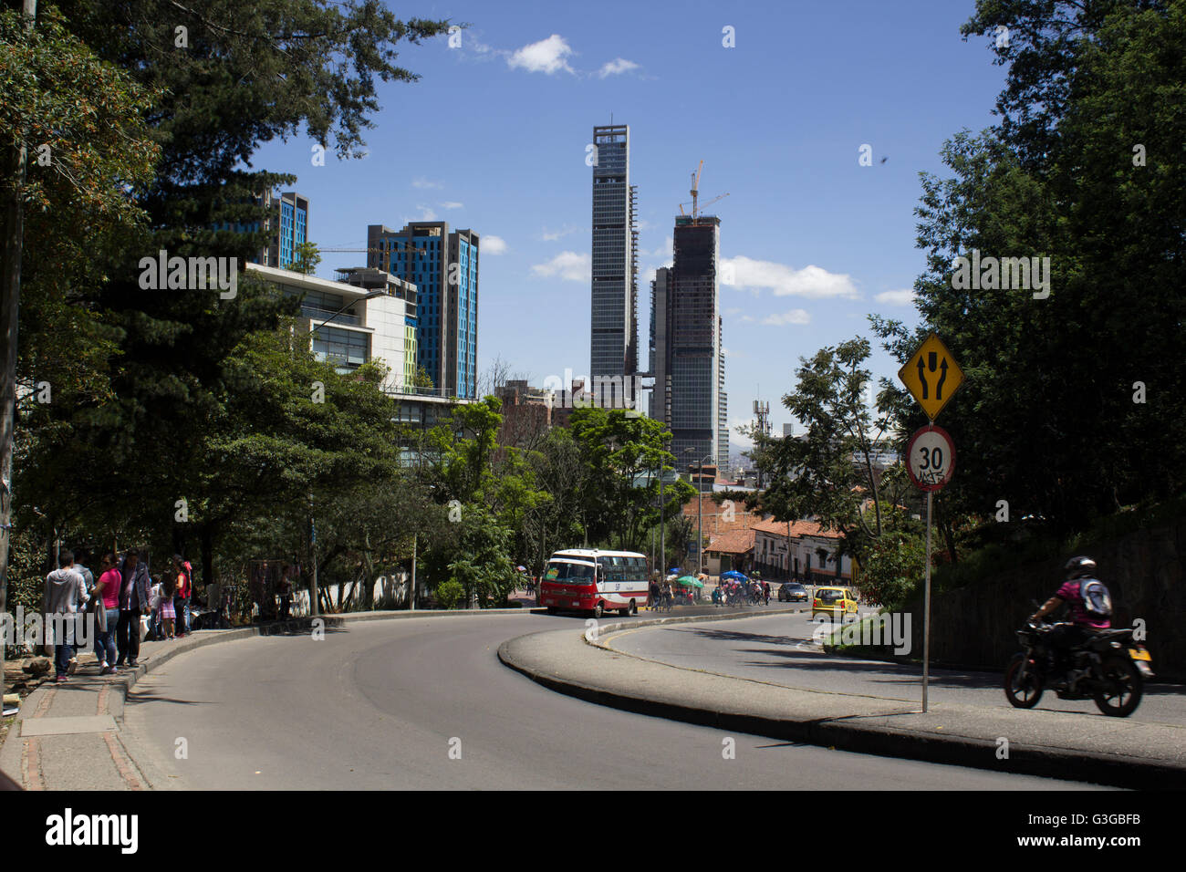 Street in Bogotá, Colombia Stock Photo