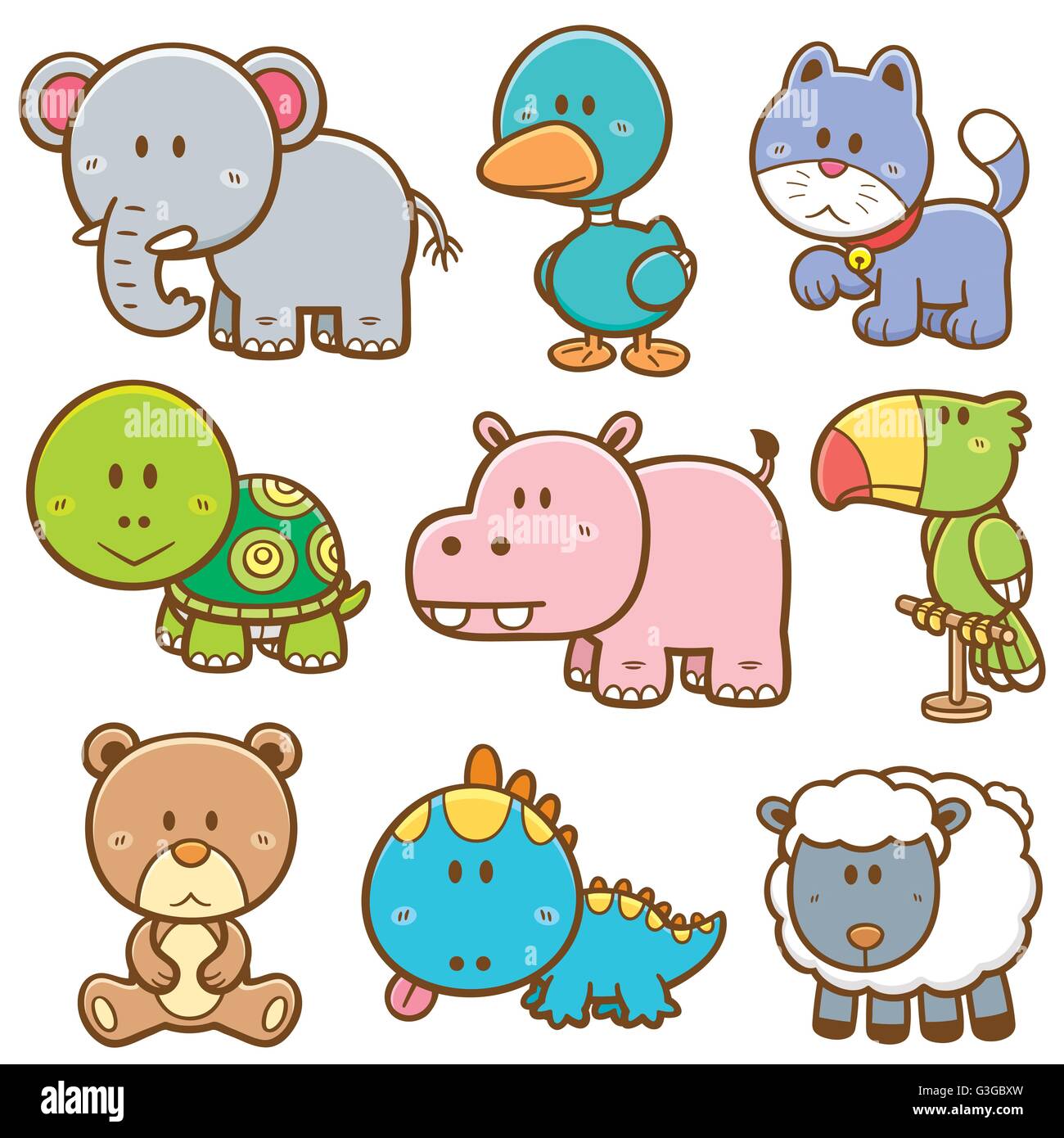 Cartoon Animals High Resolution Stock Photography And Images Alamy