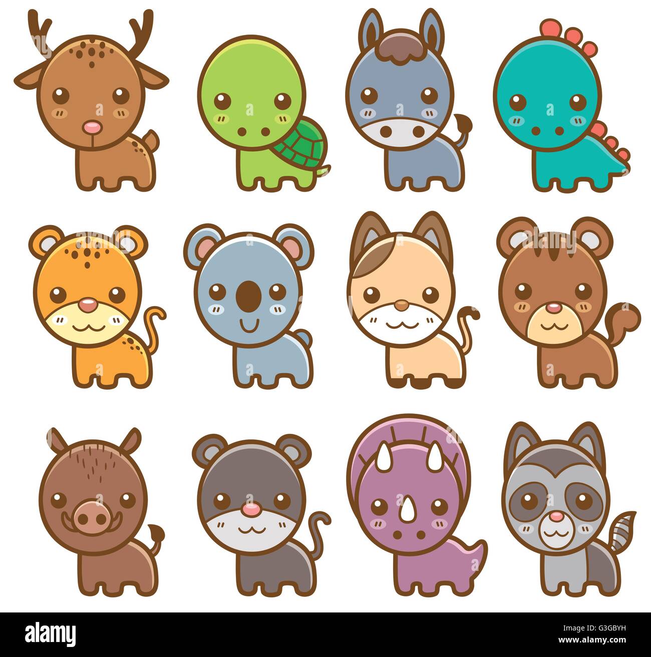 Vector illustration of Animal cartoon Stock Vector Image & Art Alamy