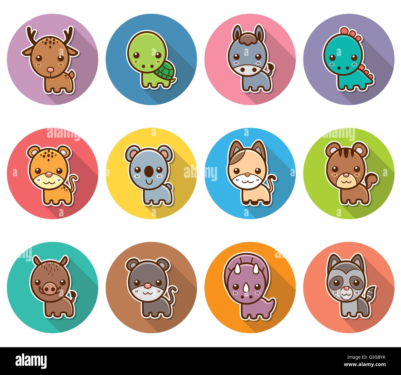 Vector illustration of Animal cartoon Stock Vector Image & Art - Alamy