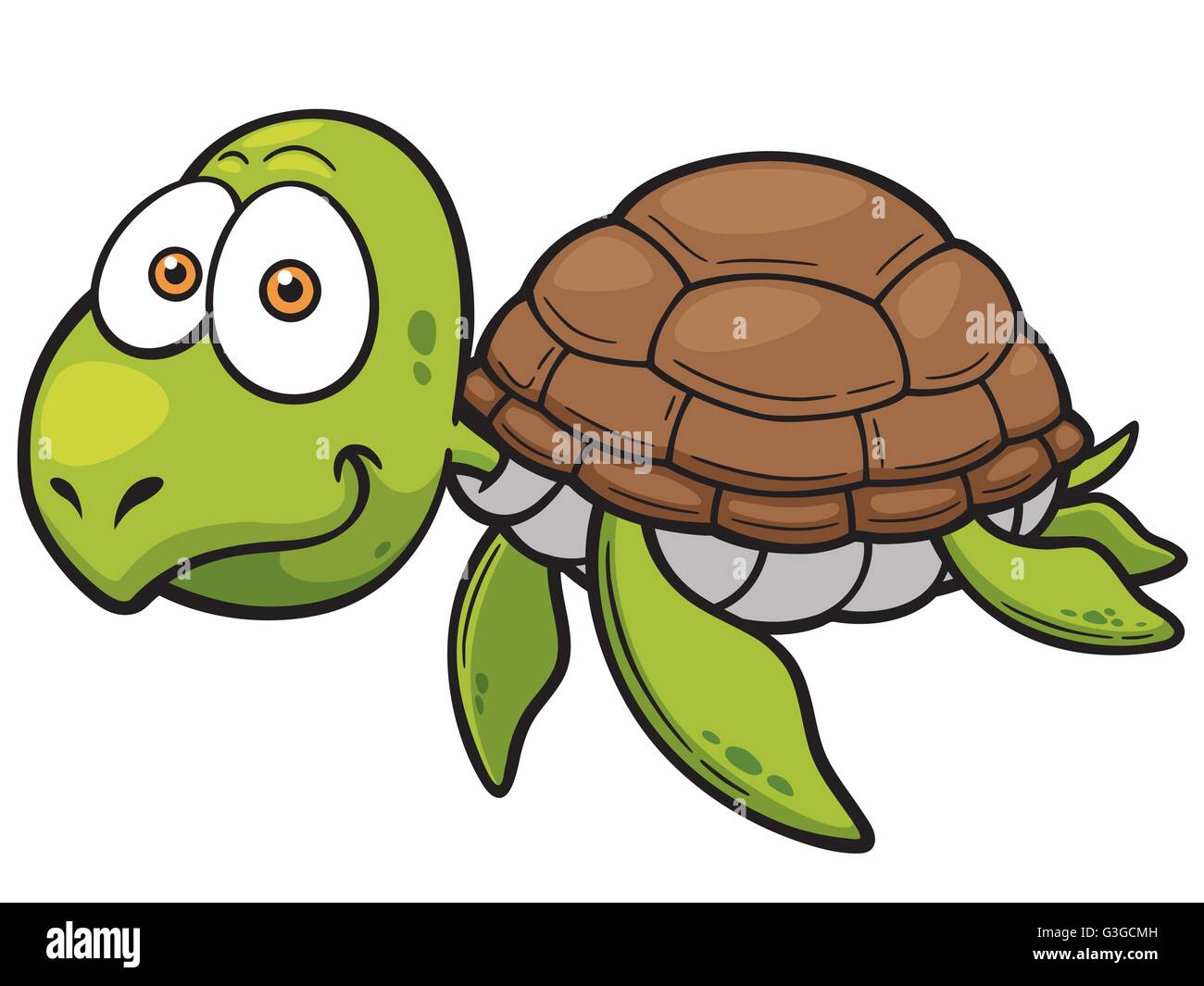 Vector illustration of Cartoon Turtle Stock Vector Image & Art - Alamy
