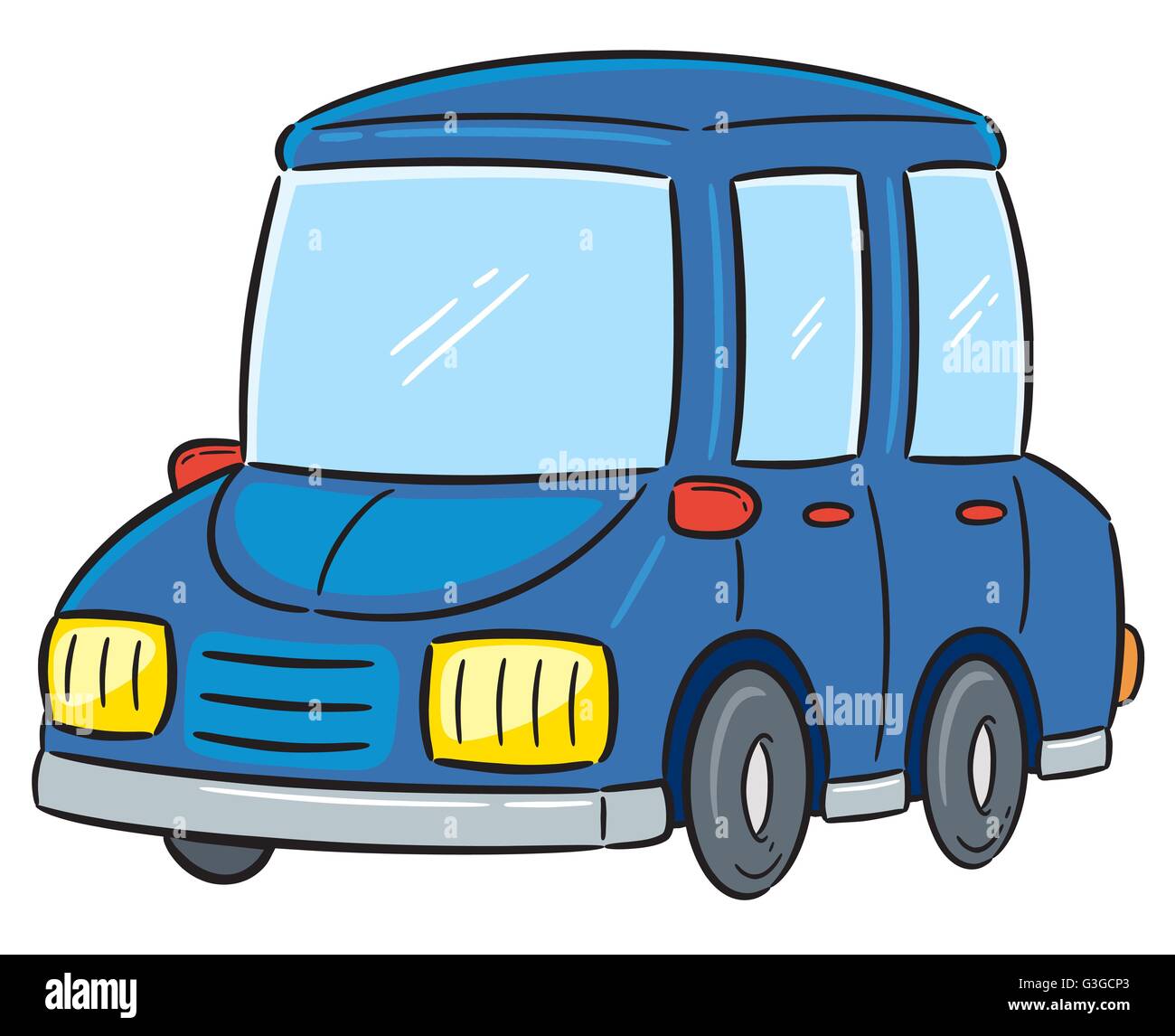 Funny Cartoon Car Clip Art