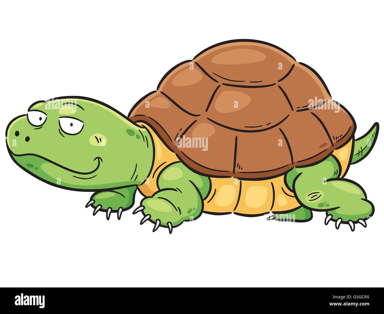 Vector illustration of Cartoon turtle Stock Vector