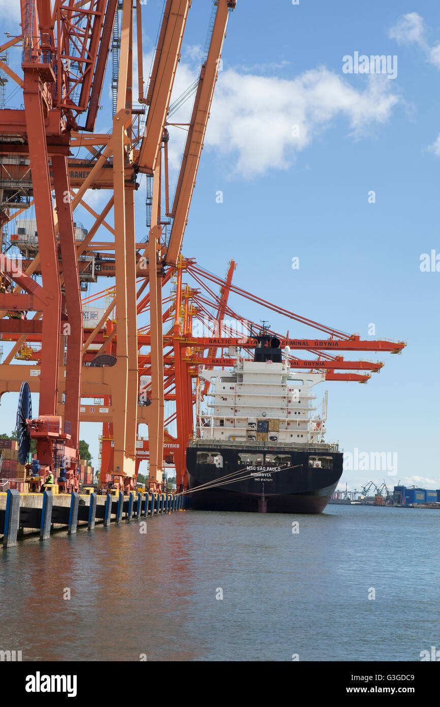 Baltic Container Terminal, Gdynia Stock Photo - Alamy