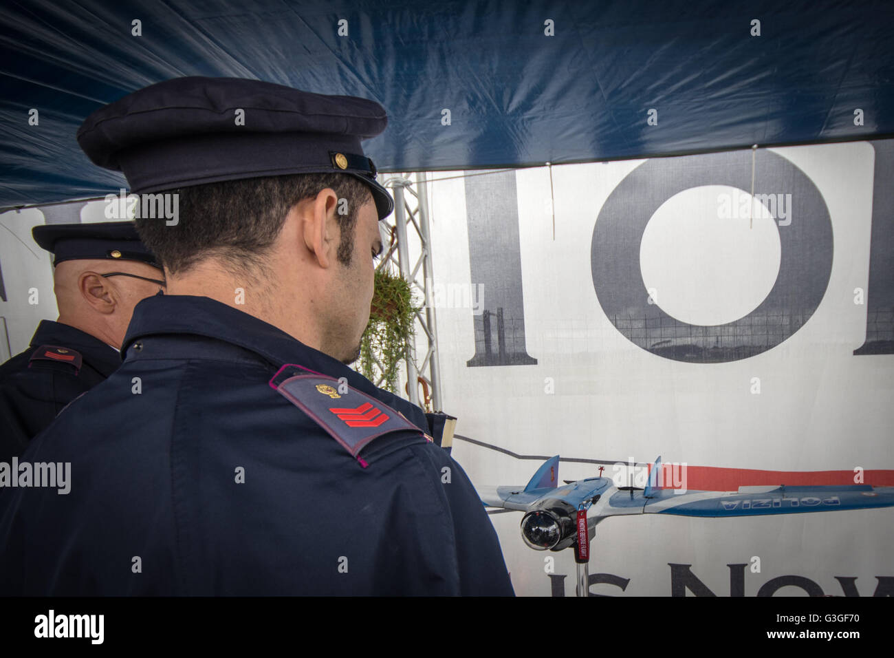 Rome, Italy. 14th May, 2016. State police officers, which is viewing a ...