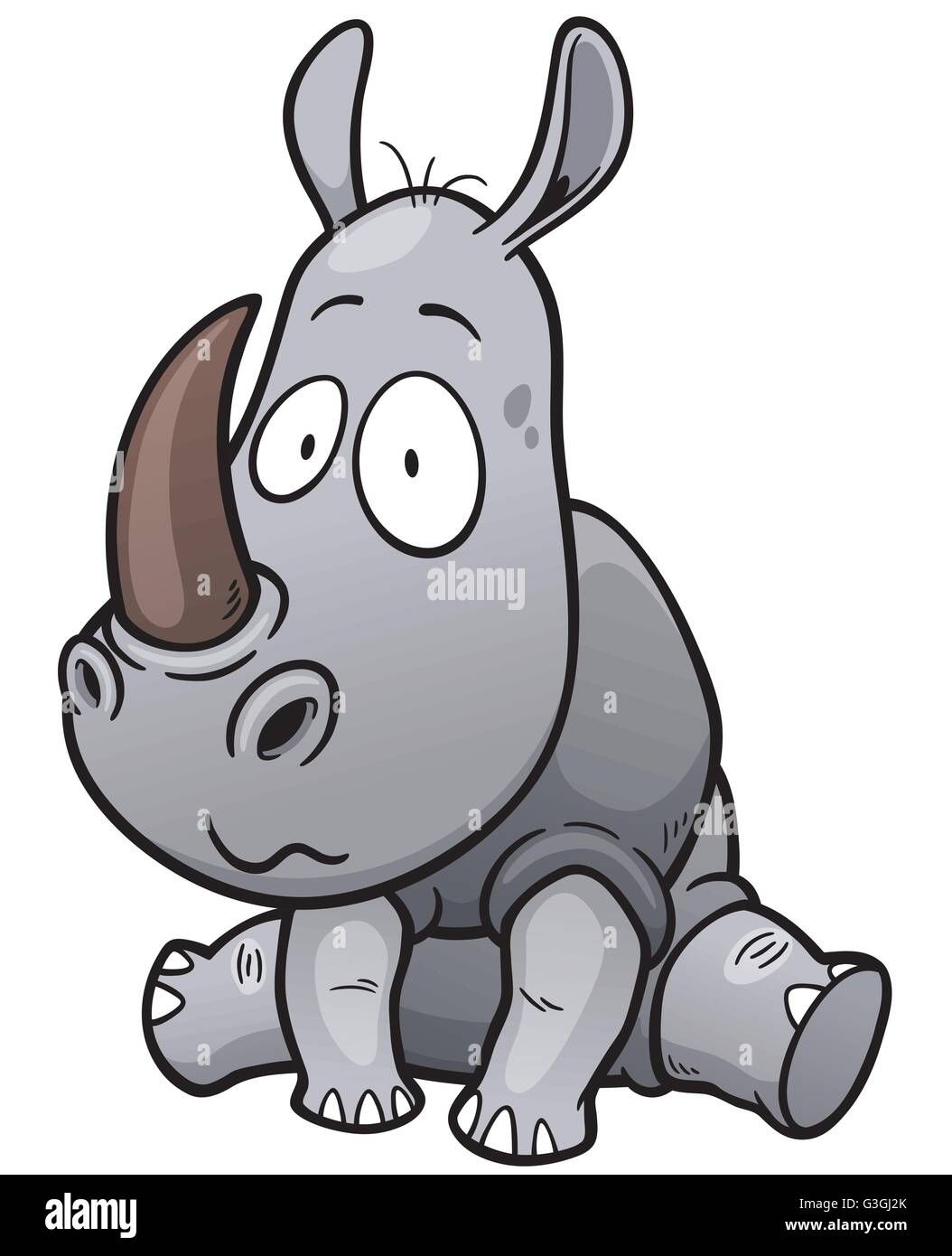 Rhino illustration hi-res stock photography and images - Alamy