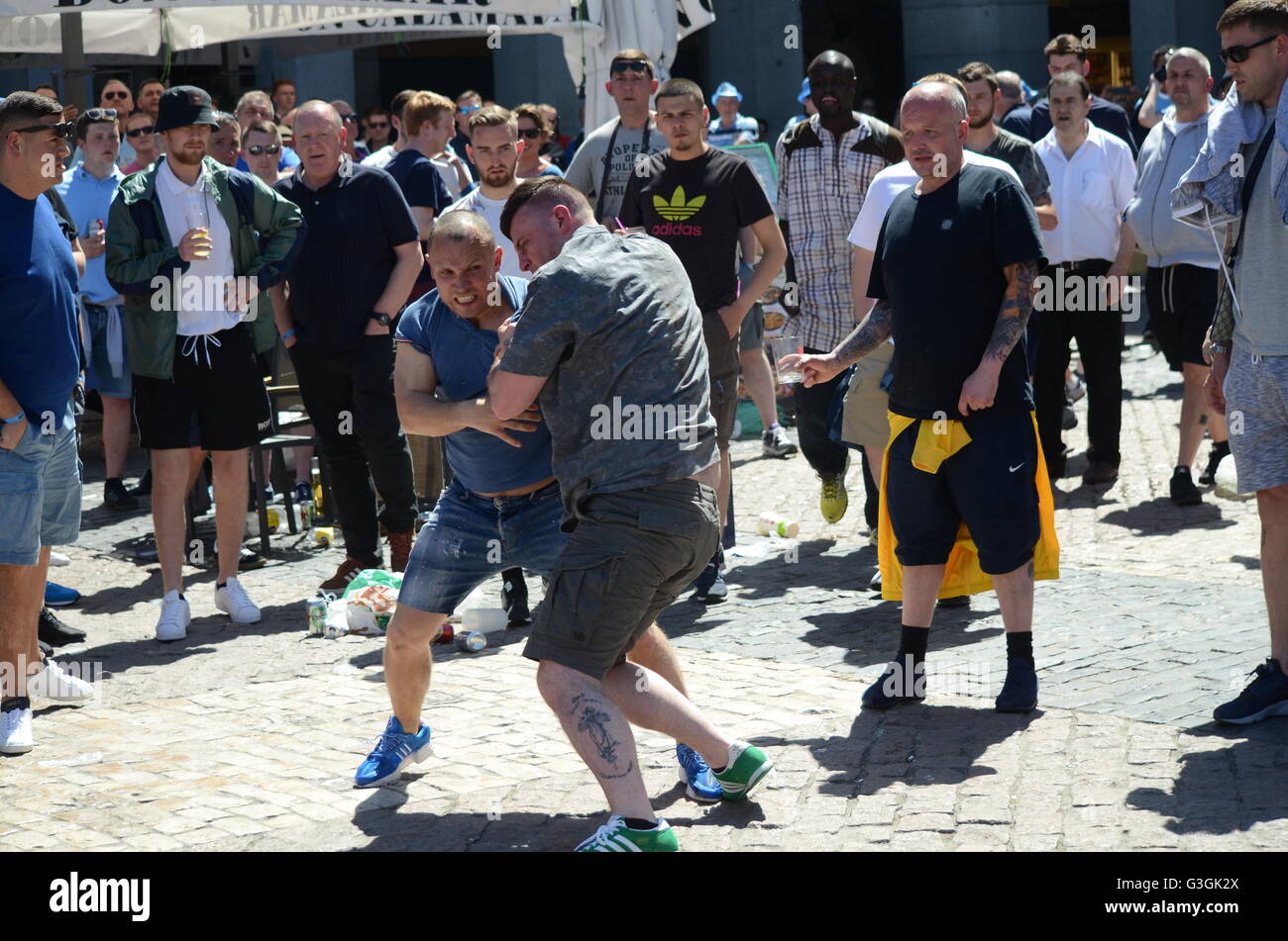 Madrid, Spain. 04th May, 2016. Two Manchester City fans pictured