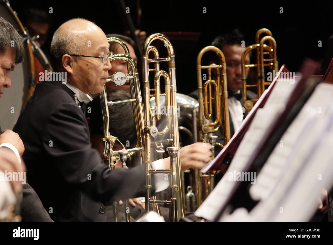 Trombones orchestra hires stock photography and images Alamy