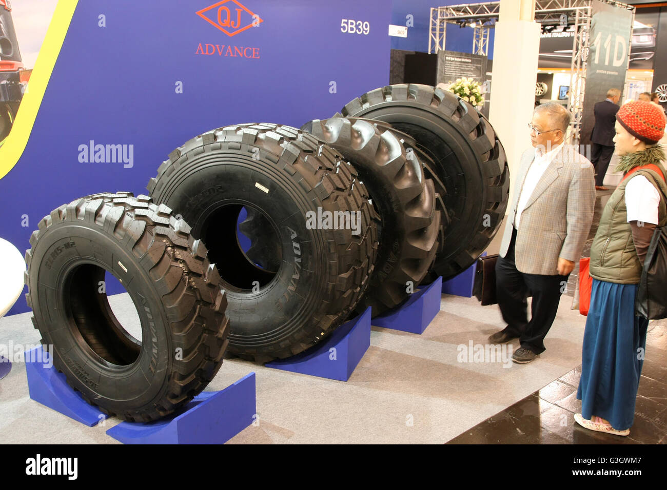 Essen, Germany. 26th May, 2016. QJ advance tires during the Reifen