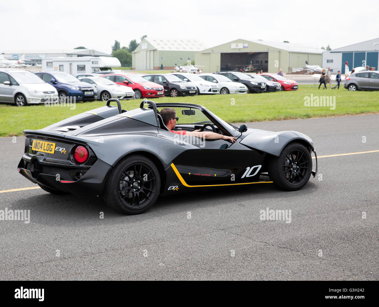 Biggin Hill,UK,11th June 2016,A parade of sports cars took place at the Biggin Hill Festival of Fligh Credit: Keith Larby/Alamy Live News Stock Photo