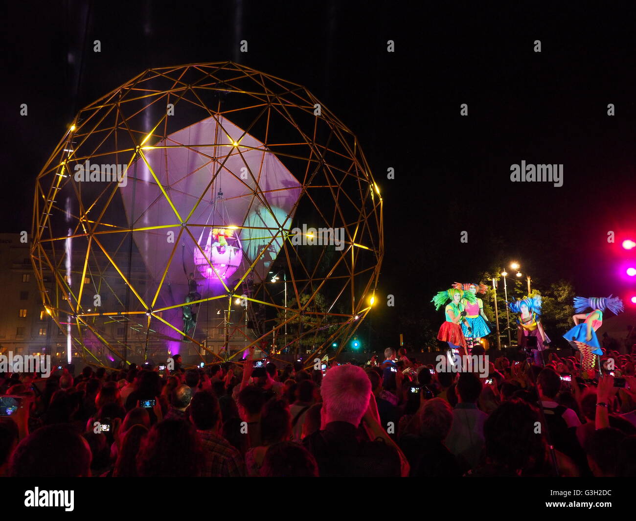 Bucharest, Romania. 12th June 2016. The Dutch theater acrobatic company