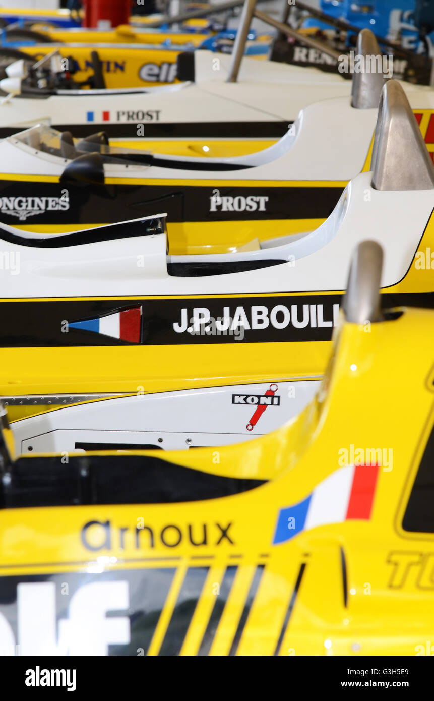 Renault grand prix cars at Goodwood Festival of Speed Stock Photo Alamy